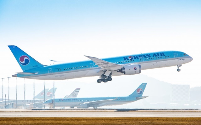 A Korean Air aircraft. The World's Best Airline 2025 ©Korean Air