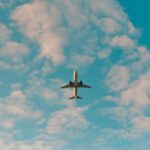 plane in flight in the sky