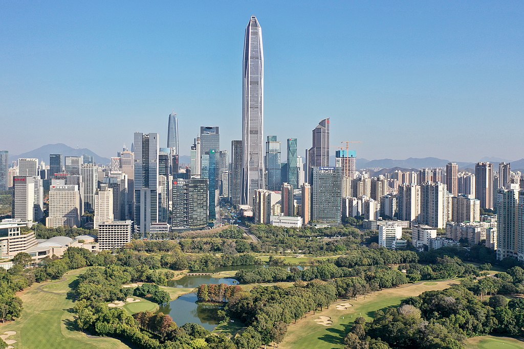 The skyline of Shenzhen