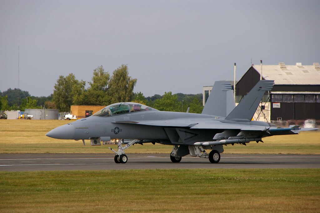F18 at Farnborough Airport