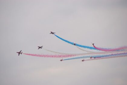 The Red Arrows at Farnborough