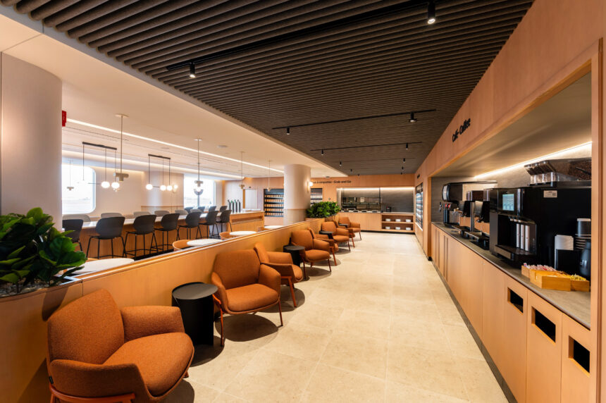 Air Canada new Cafe at Montreal Trudeau International Airport