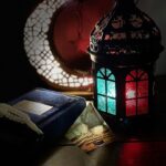 A display of items commemorating Ramadan