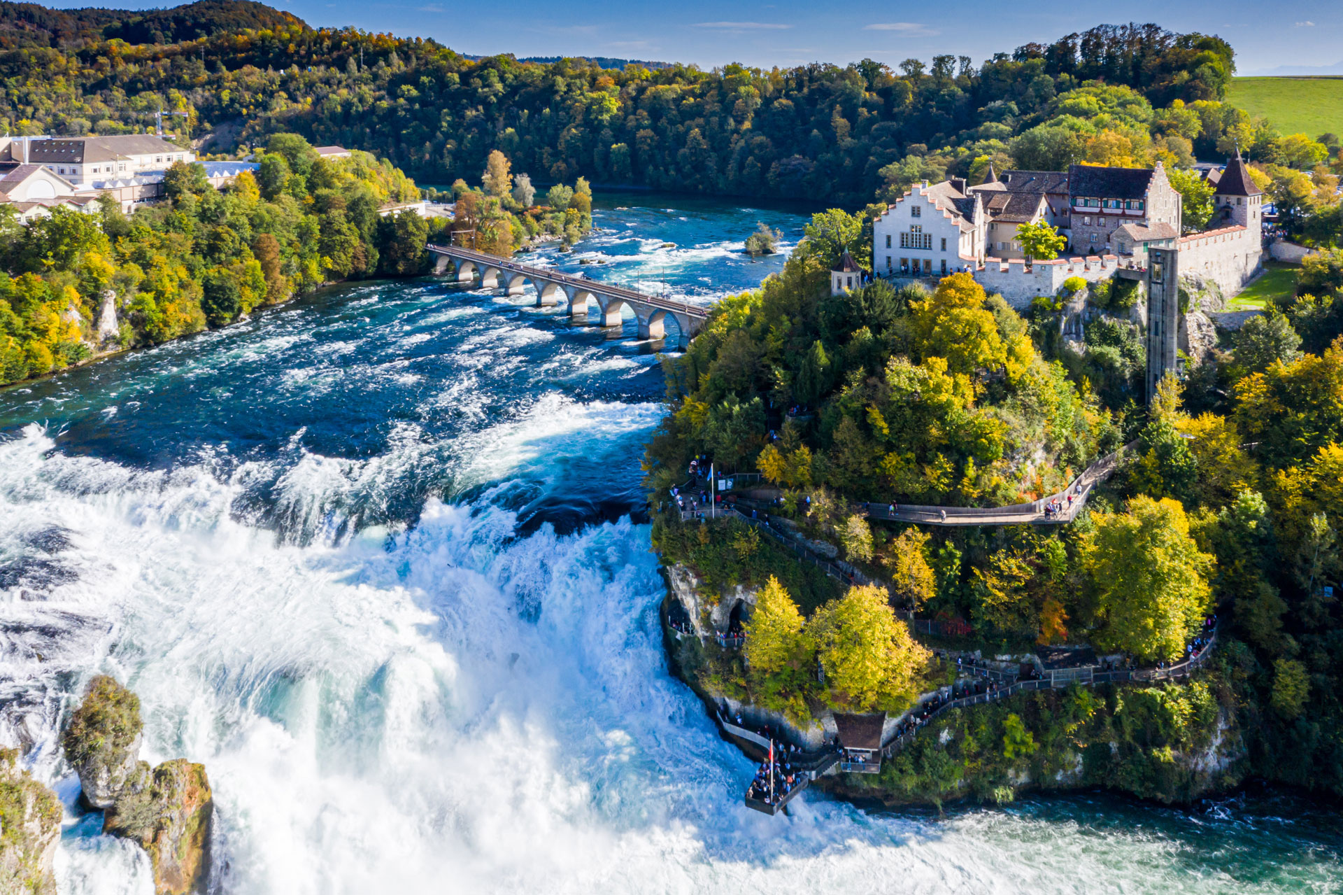Rhine Falls in Switzerland © Switzerland Tours