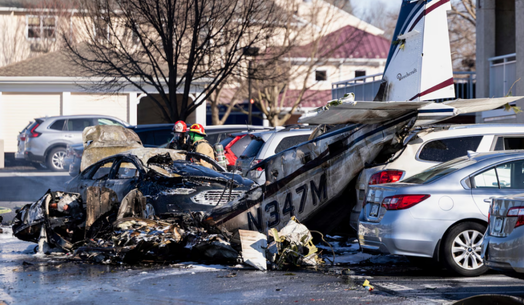 The crash site from PennLive