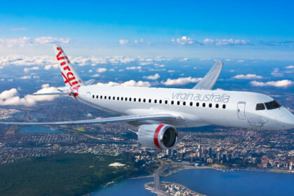 Virgin Australia aircraft mid air