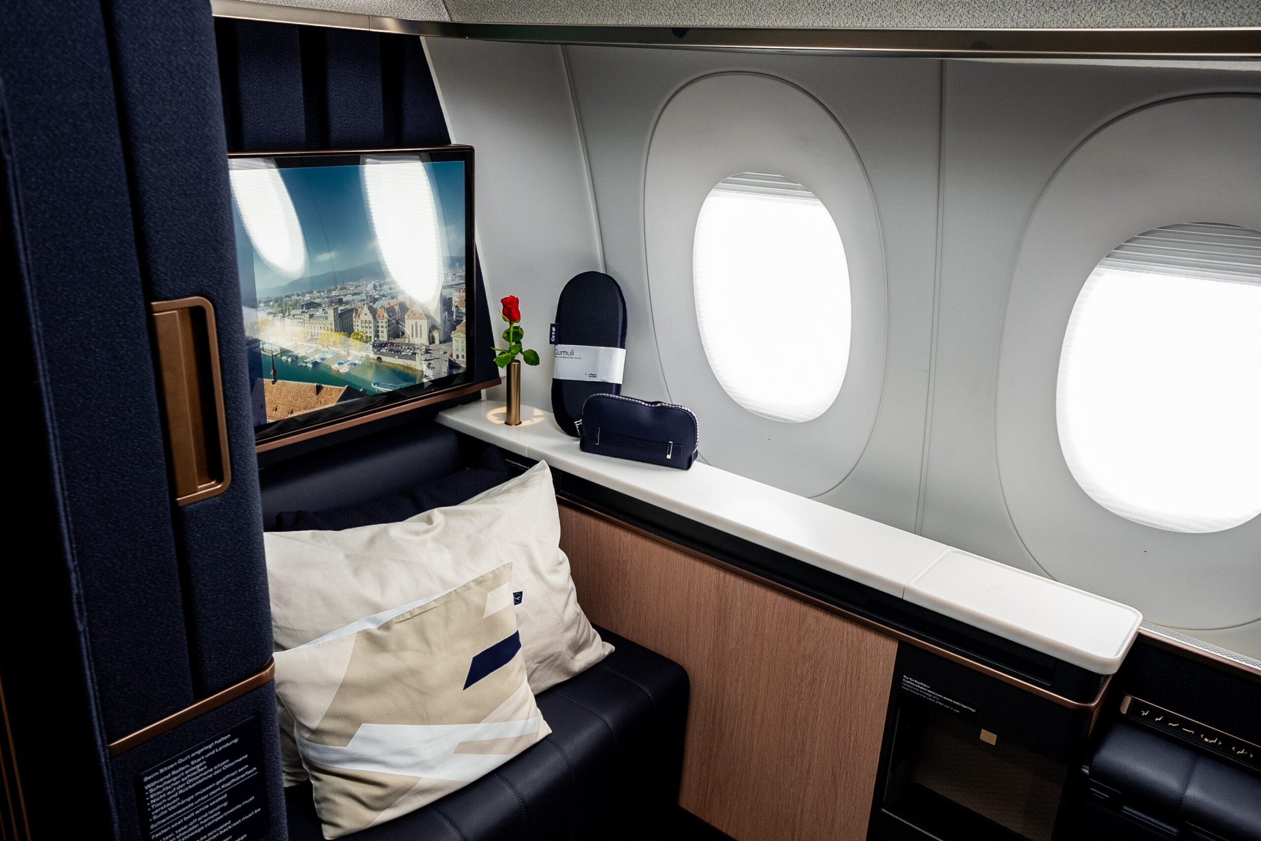 Lufthansa Upgraded First Class Cabin
