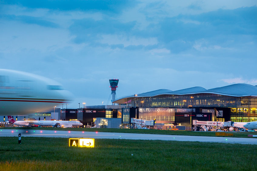 Heathrow International Airport.