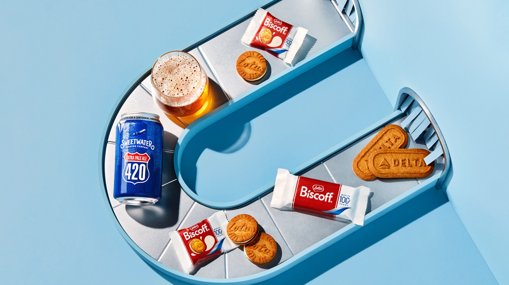 Special editions of Biscoff offerings onboard.