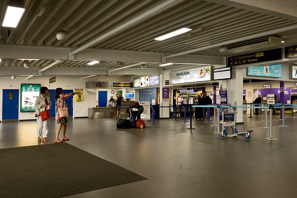 Exeter Airport Check-in area