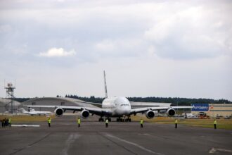 Airbus A380 at Farnborough