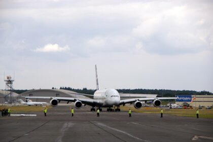 Airbus A380 at Farnborough