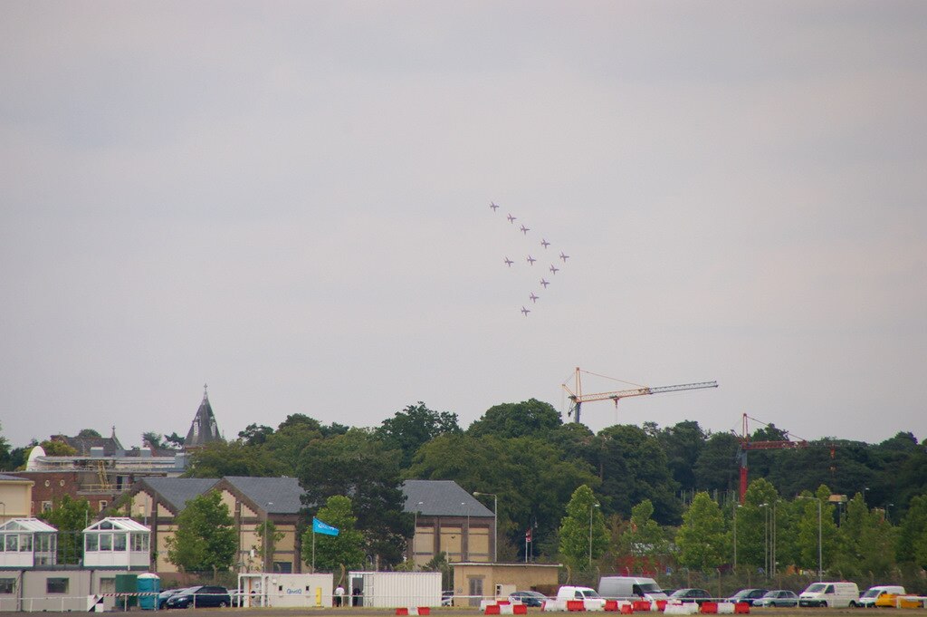 Red arrows at Farnborough