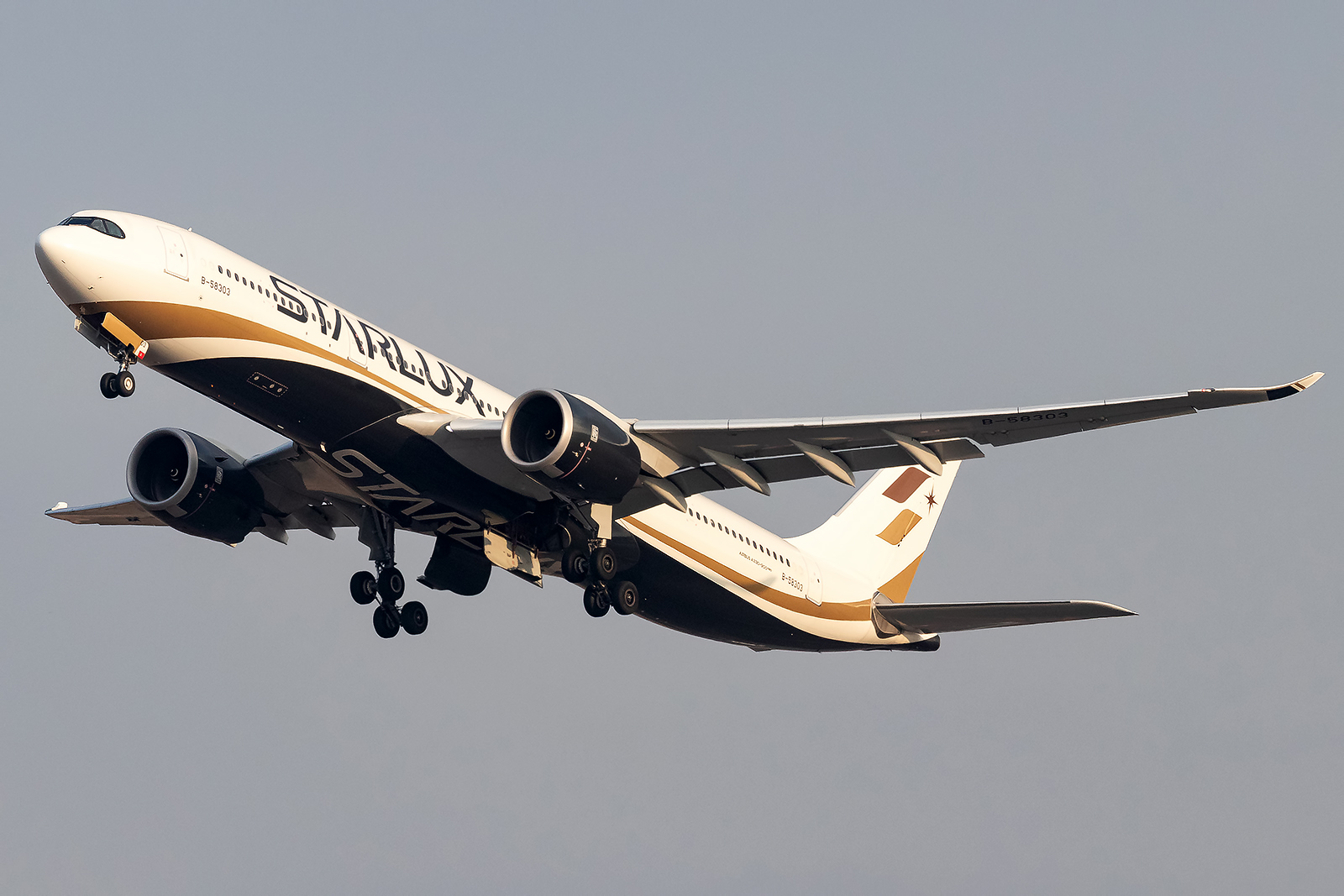 A photo of B-58303 Starlux Airlines A330-900neo Sapporo New Chitose taking off