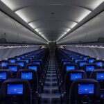Seats inside a SAS aircraft