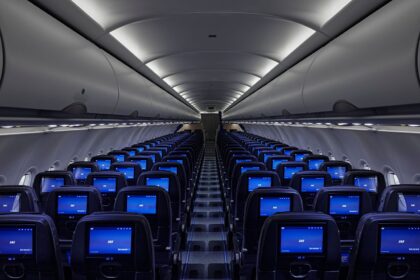 Seats inside a SAS aircraft