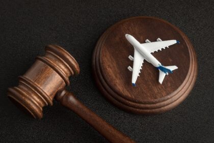 A gavel laying next to an aircraft