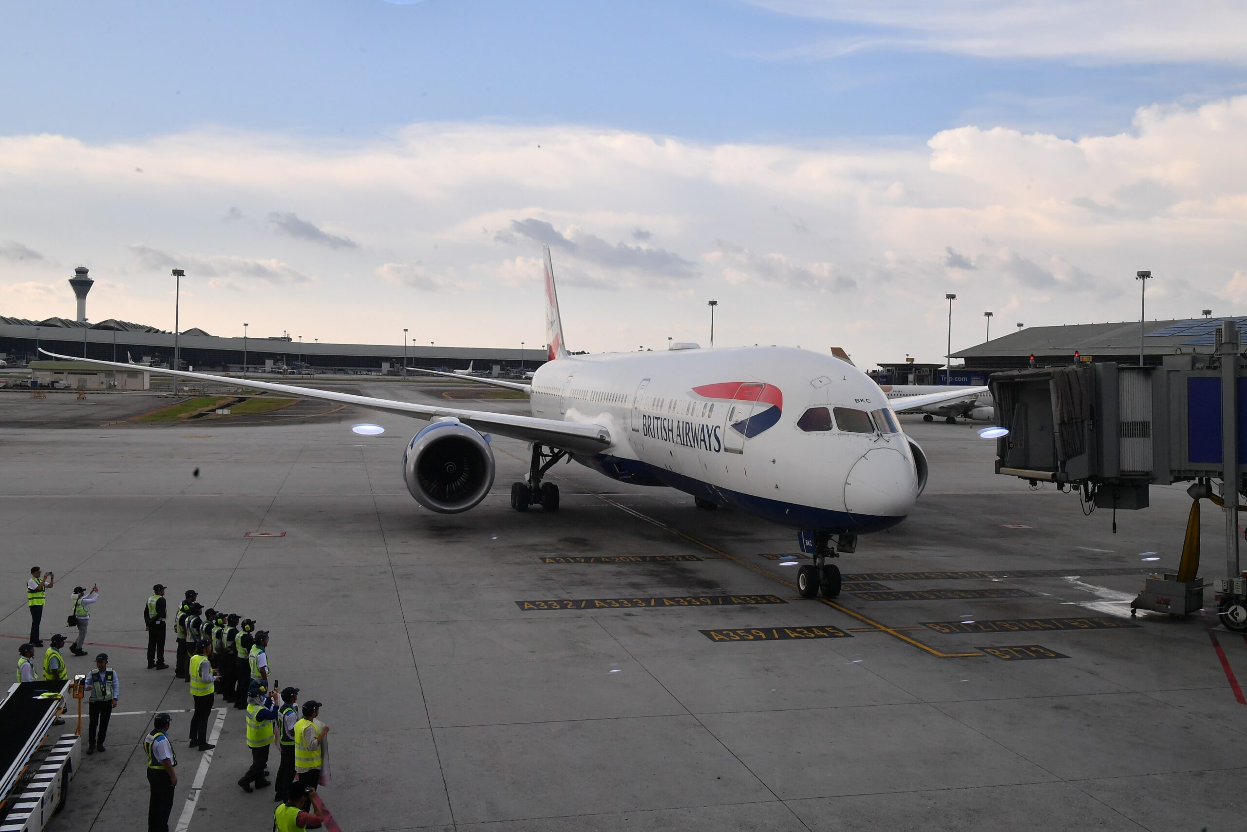 British Airways aircraft at Kuala Lumpur International Airport
