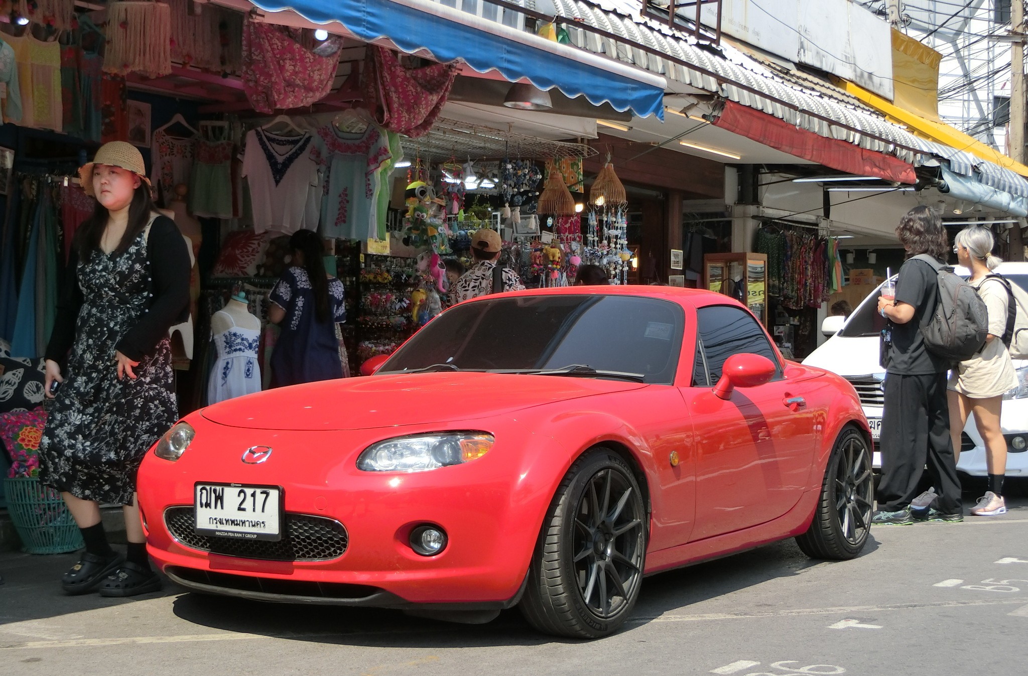 A busy street in Bangkok
