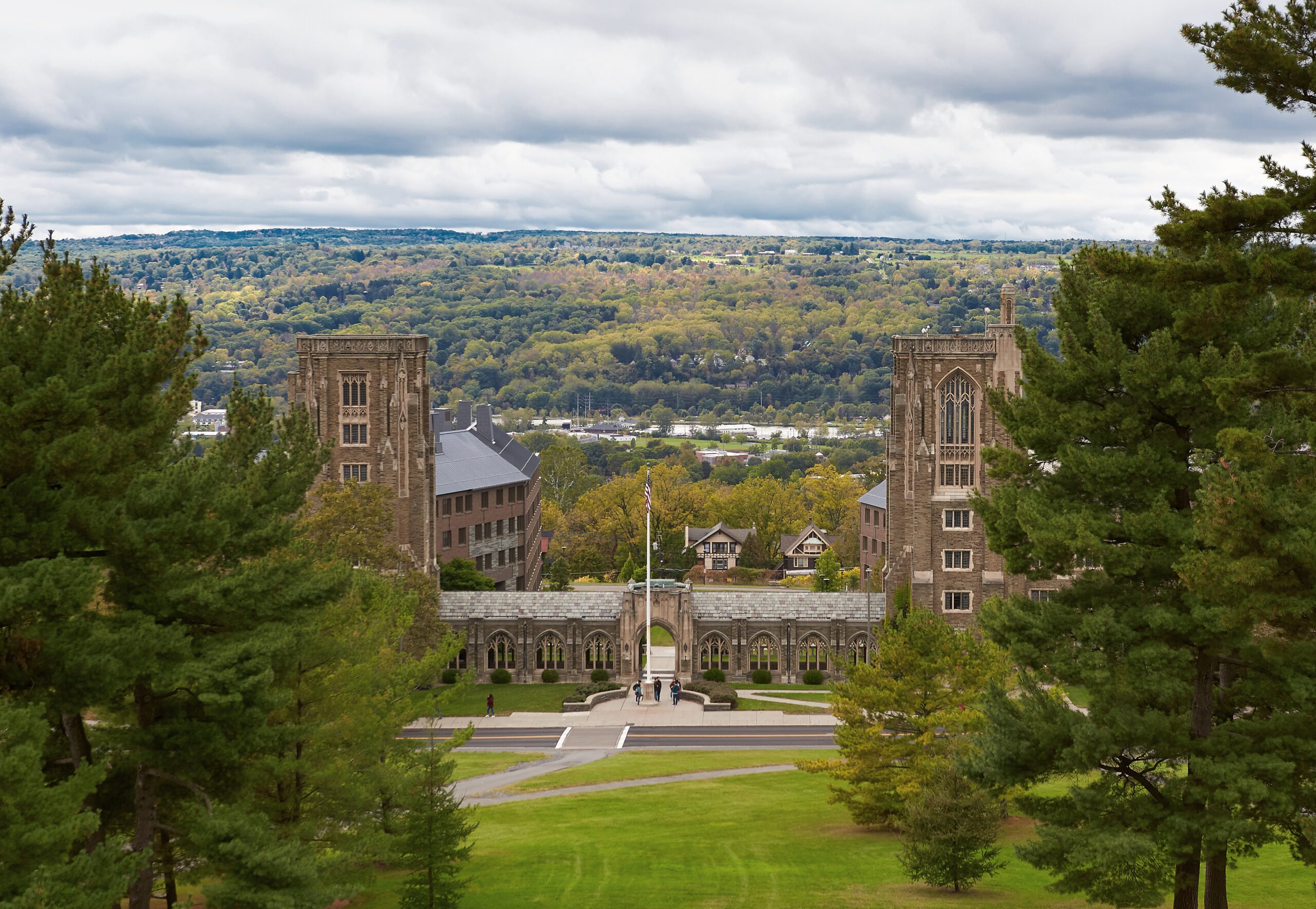 Cornell University, McFaddin Hall and Lyon Hall, Ithaca New York