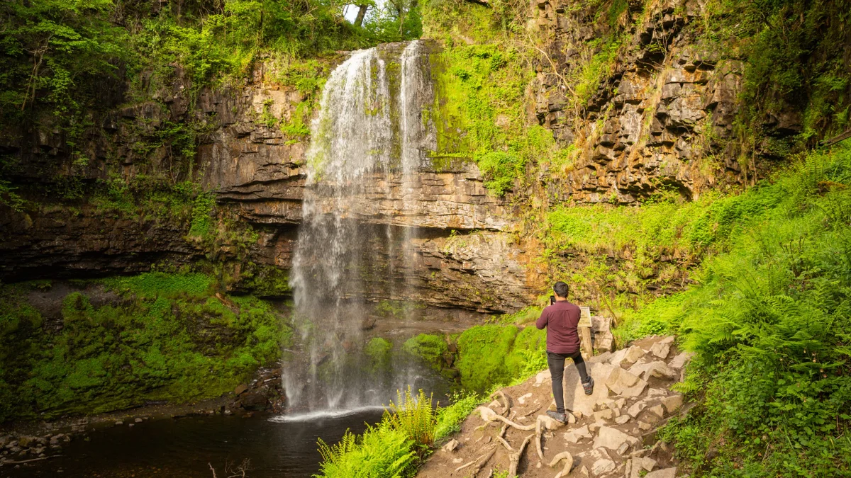 Henrhyd Falls, Brecon Beacons, Wales © National Trust