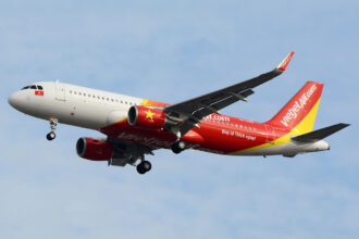 VietJet Air aircraft in air.