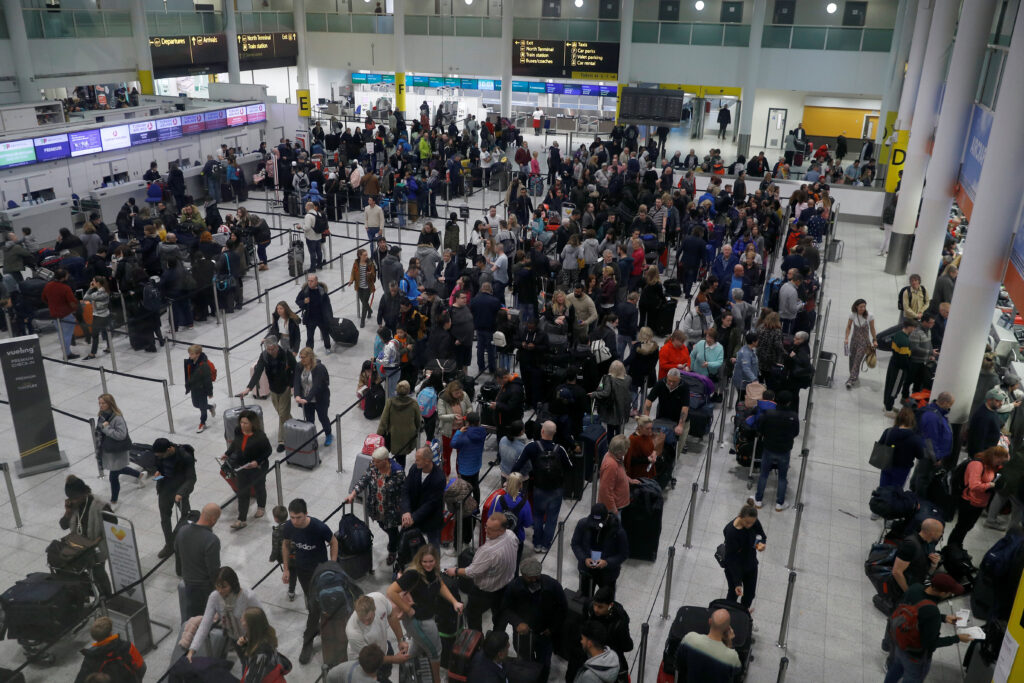 Checkin at Gatwick Airport in 2018