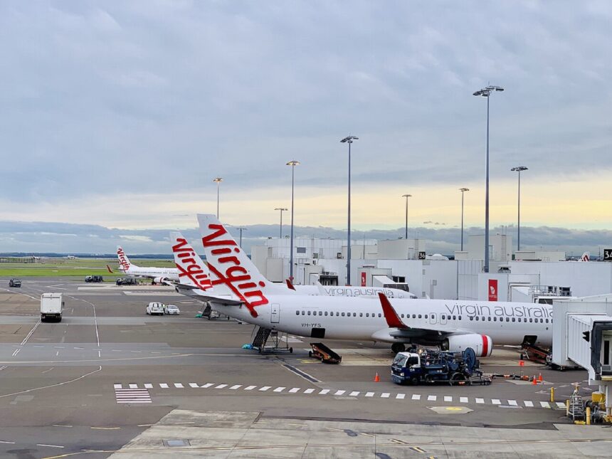 Virgin Australia aircrafts at Sydney Airport