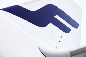 Finnair aircraft tail.