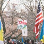 protest agaisnt ukrainian war