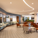 The new Saudia airline lounge at Heathrow.