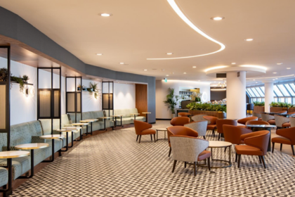 The new Saudia airline lounge at Heathrow.