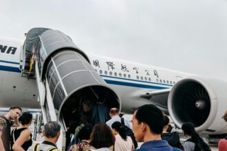 China Airlines Boarding.