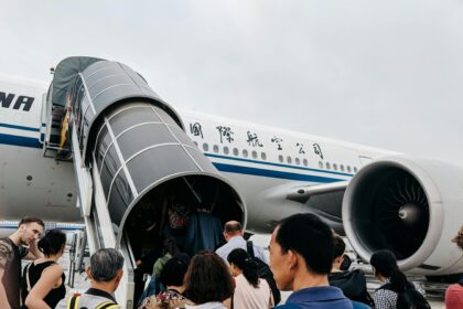 China Airlines Boarding.