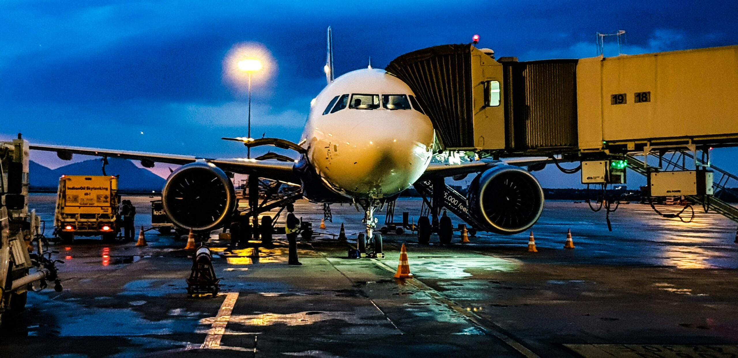 Aircraft at gate
