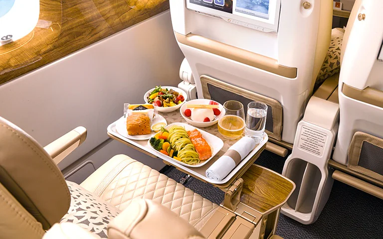 Emirates Premium Economy In-flight Meal