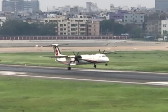 Biman Bangladesh BG 436 on runway