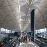 Hong Kong International Airport concourse.