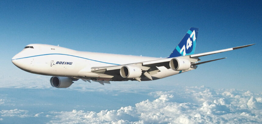 Boeing 747-8. Similar to that rumoured to be gifted to Donald Trump