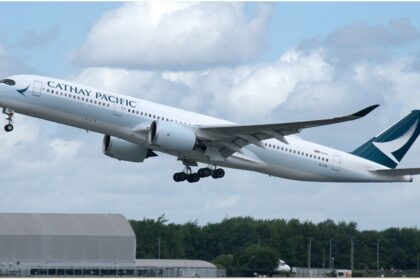 Cathay Pacific aircraft in flight