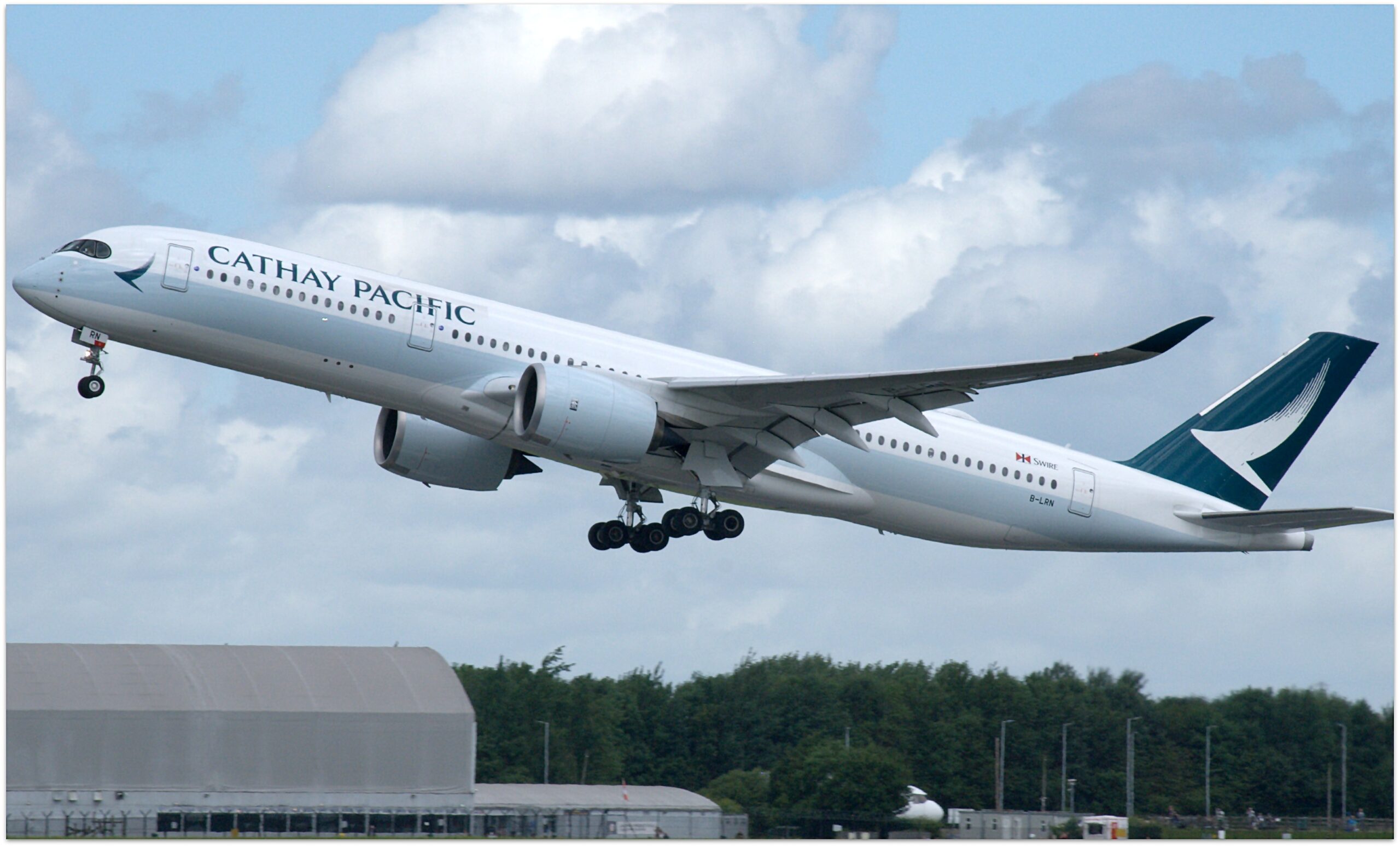 Cathay Pacific aircraft in flight