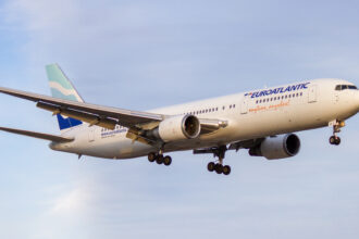 Boeing 768 at Toronto Pearson International Airport