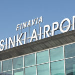 The exterior of Finavia Helsinki Airport - main signage.