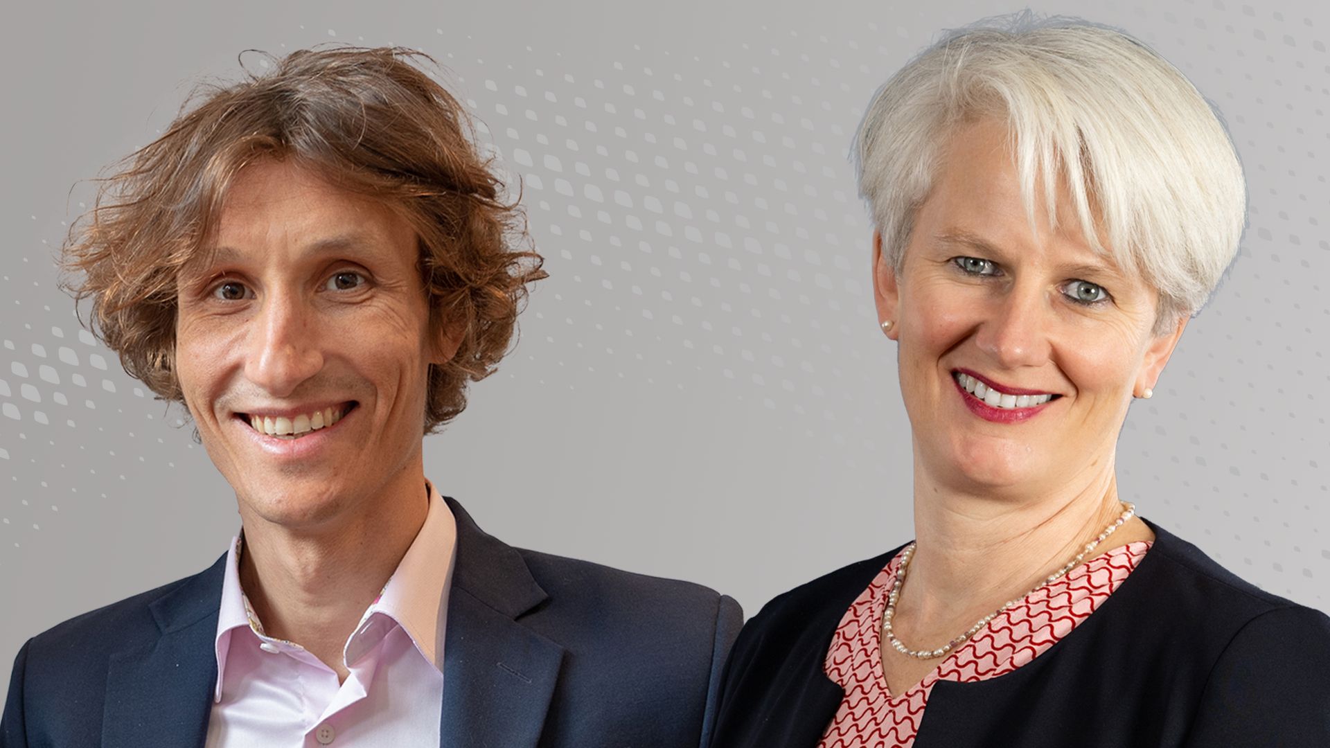 Airbus new technology and design executives Rémi Maillard and Sabine Klauke
