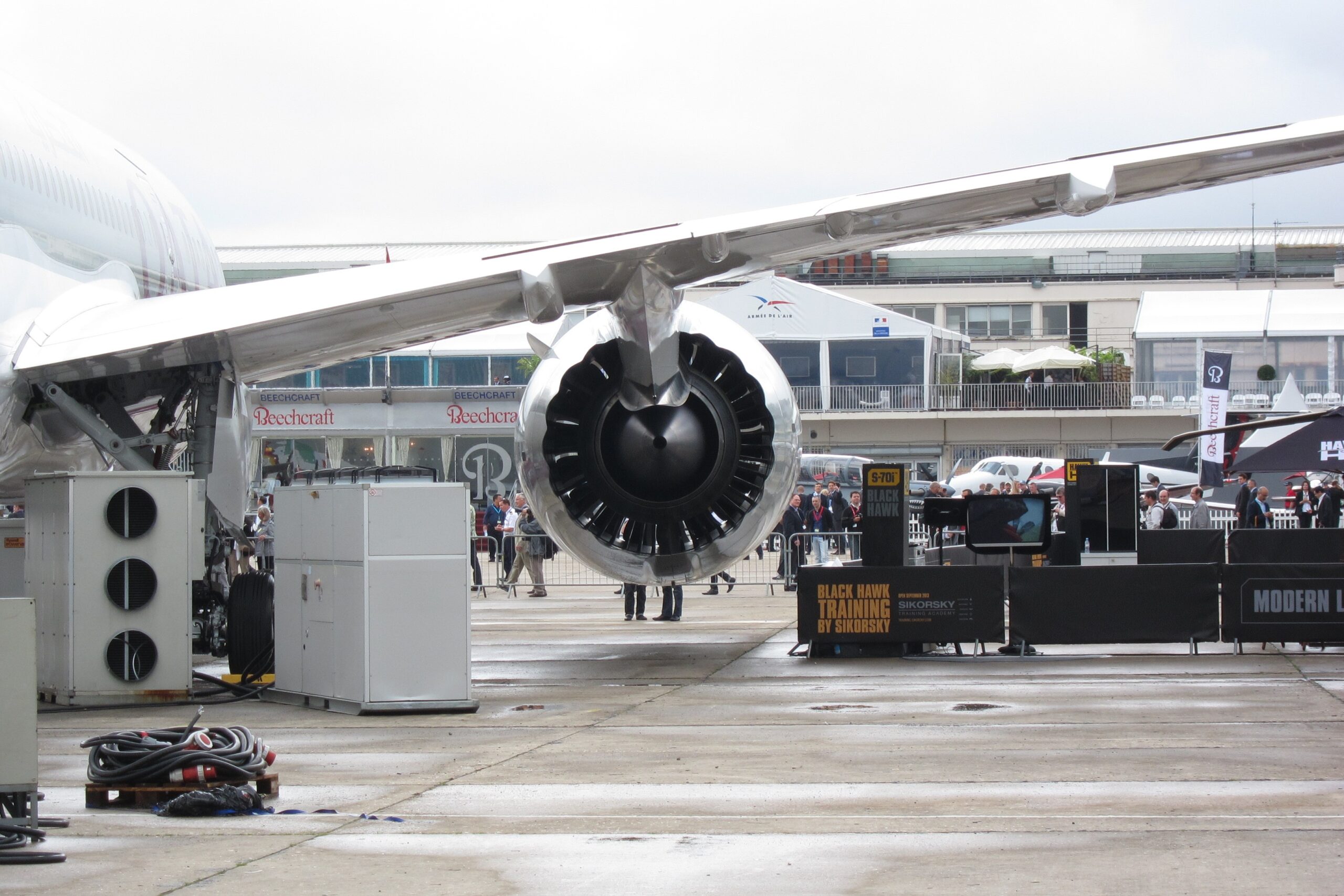 Rear view of a GEnx engine