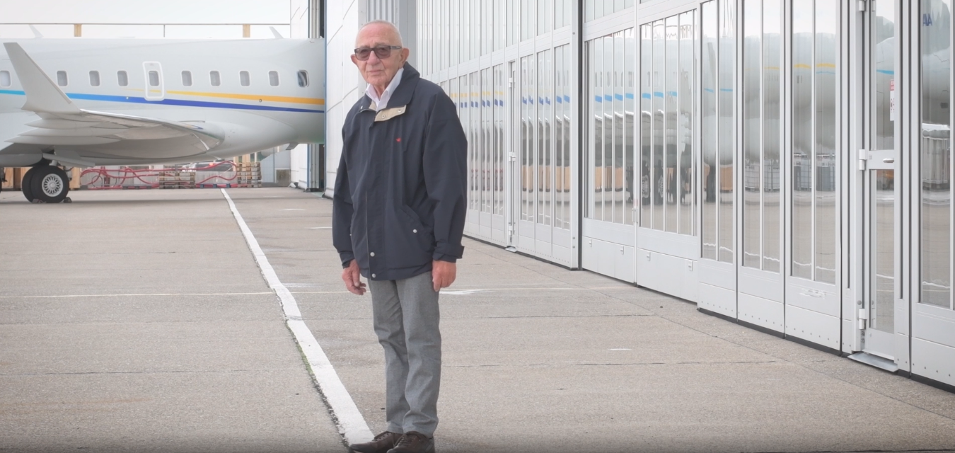 Elie Zelouf, aviation pioneer and longtime Jet Aviation executive, was honored as a European Living Legend of Aviation in 2024 for over 70 years of service to the business aviation industry.