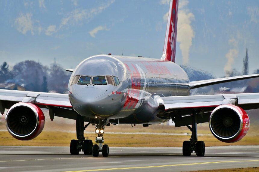 Boeing 757 on the Runway