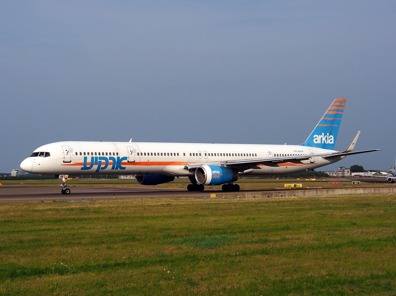 Boeing 757-300 operated by Arkia Israeli Airlines on runnway.