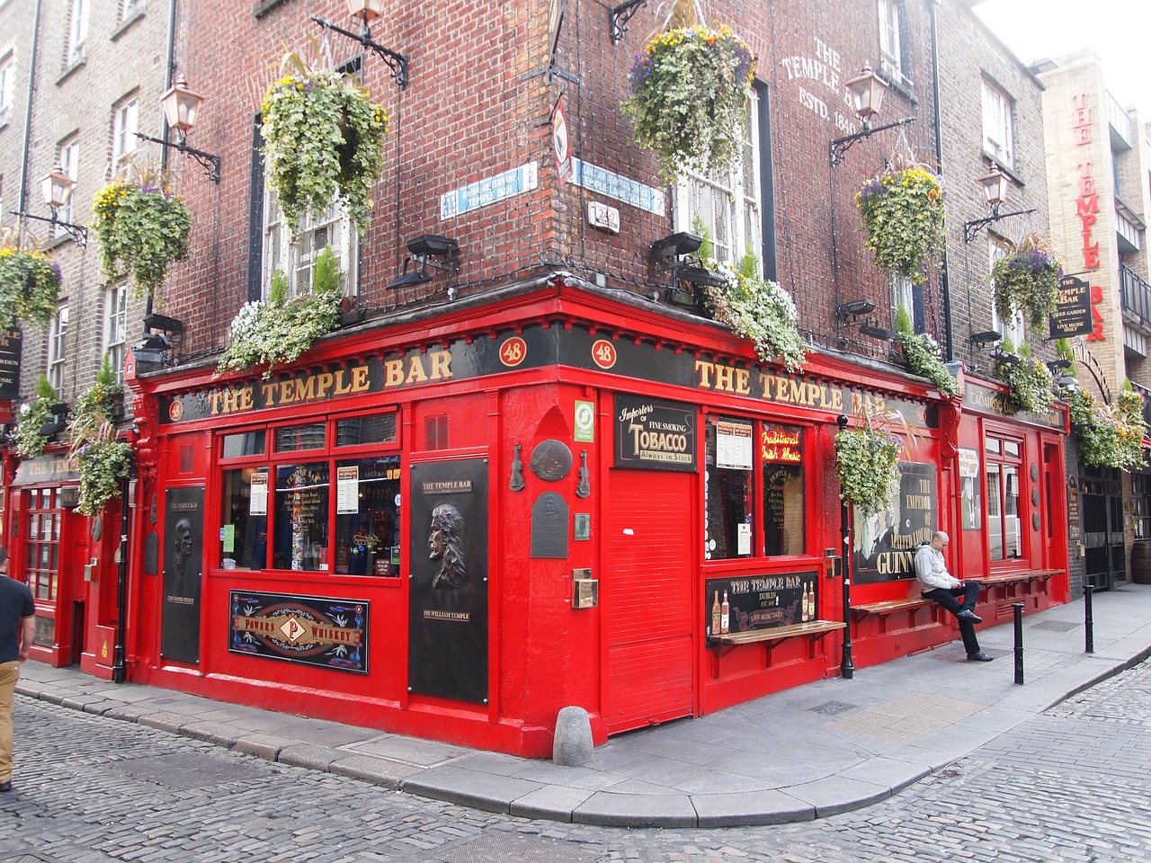 Temple Bar, a popular destination for travellers visiting Dublin 