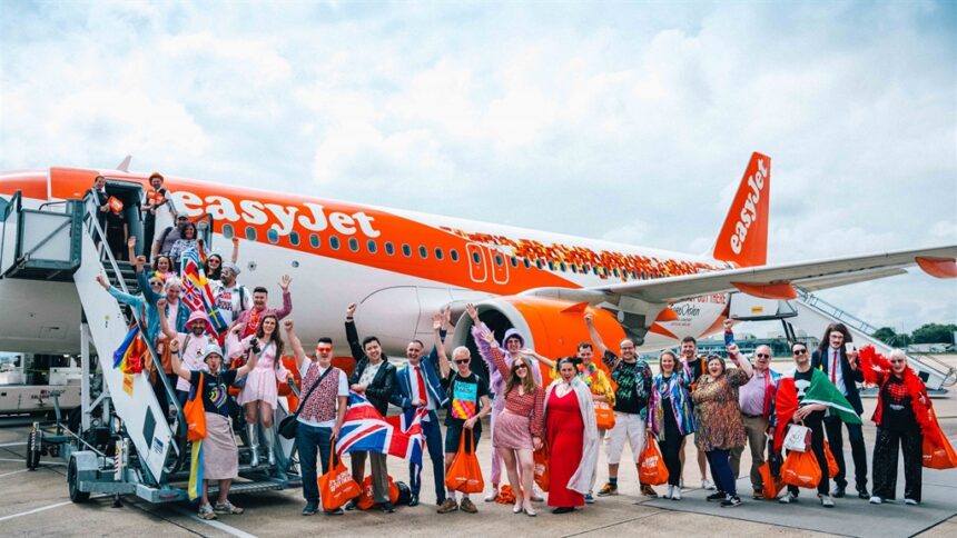 EasyJet Eurovision themed flight.